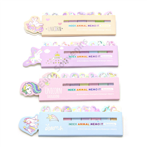 STICKY MARKER UNIKORNISOS 60/1200 15,5x4,8 cm 4 FÉLE
