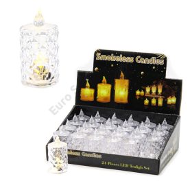 GYERTYA LEDES MELEG FÉNYŰ 24/960 4x8 cm