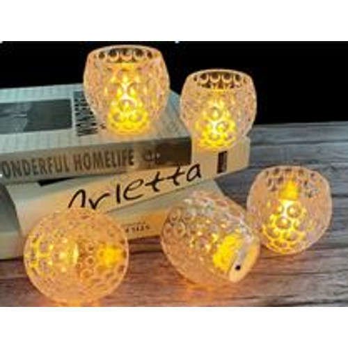 MÉCSES LEDES MELEG FÉNYŰ 6/240 7,5x7 cm