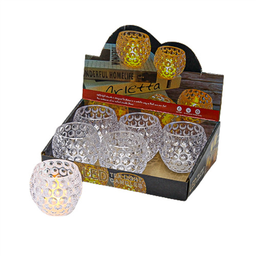 MÉCSES LEDES MELEG FÉNYŰ 6/240 7,5x7 cm