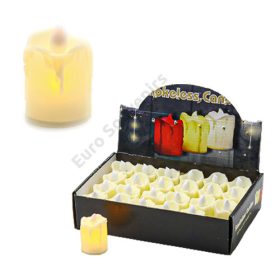 GYERTYA LEDES MELEG FÉNYŰ 24/960 3,8x6 cm 