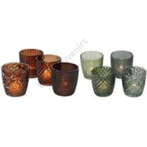 MÉCSESTARTÓ ÜVEG 1/60 9,9x6,5 cm