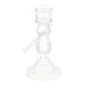 GYERTYATARTÓ ÜVEG 1/24 8x15,5 cm