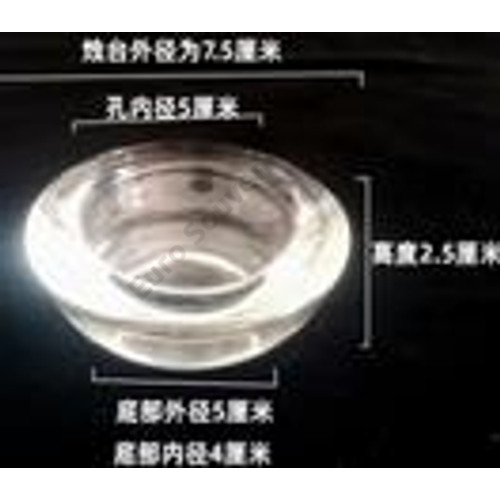 MÉCSESTARTÓ ÜVEG 1/196 7,7x3 cm