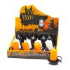 GYERTYA HALLOWEEN LEDES 12/768 7x8 cm 3 SZÍNBEN