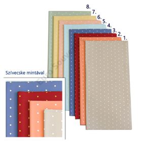 CSOMAGOLÓFÓLIA SZÍVES 20 DB 1/100 58x58 cm 8 SZÍNBEN