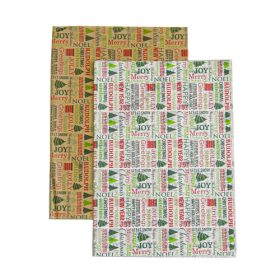 SELYEMPAPÍR KARÁCSONYI 20 DB 1/100 50x70 cm 2 SZÍNBEN