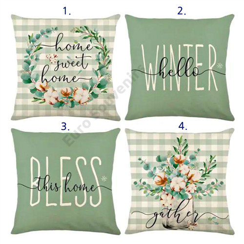 PÁRNAHUZAT TÉLI 10/200 43x43 cm 2 FÉLE ZSÁKVÁSZON