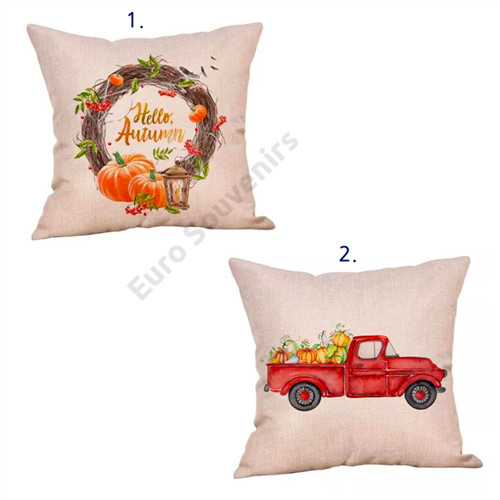 PÁRNAHUZAT ŐSZI 4/300 44x44 cm 2 FÉLE ZSÁKVÁSZON