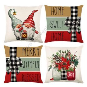 PÁRNAHUZAT KARÁCSONYI 4/300 45x45 cm 4 FÉLE ZSÁKVÁSZON