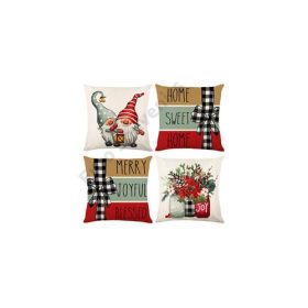 PÁRNAHUZAT KARÁCSONYI 4/300 45x45 cm 4 FÉLE ZSÁKVÁSZON