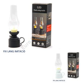 LÁMPÁS LEDES 1/120 11x11x24,5 cm 2 SZÍNBEN FIX LÁNG