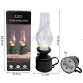 LÁMPÁS LEDES 1/120 11x11x24,5 cm 2 SZÍNBEN FIX LÁNG