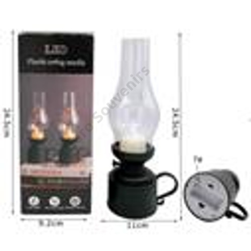 LÁMPÁS LEDES 1/120 11x11x24,5 cm 2 SZÍNBEN FIX LÁNG