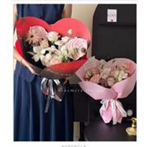 CSOMAGOLÓPAPÍR SZÍV 15 DB 1/60 58x54 cm 2 SZÍNBEN