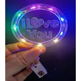   FELIRAT LEDES "I LOVE YOU" 12/600 8x8 cm 2 SZÍNBEN