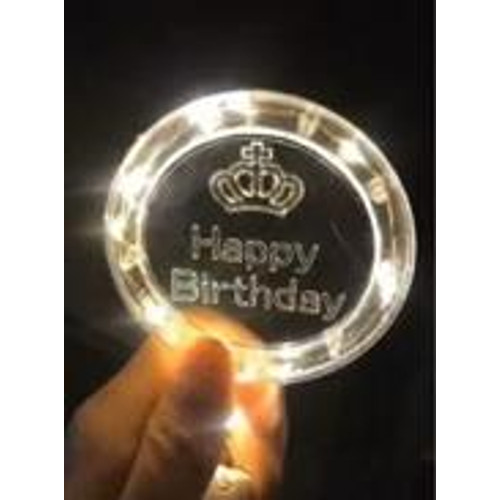 FELIRAT LEDES SZÜLINAP 10/600 8x8 cm 2 SZÍNBEN