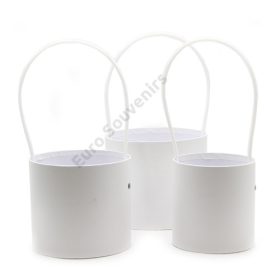 PAPÍRDOBOZ 3 DB 1/45 12x12; 14x13; 15,5x13,5 cm FEHÉR