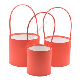 PAPÍRDOBOZ 3 DB 1/45 12x12; 14x13; 15,5x13,5 cm PIROS