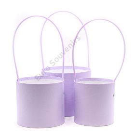 PAPÍRDOBOZ 3 DB 1/45 12x12; 14x13; 15,5x13,5 cm LILA