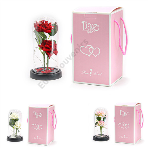 RÓZSA ÜVEGBÚRÁBAN LEDES 1/40 11x21 cm 5 SZÍNBEN