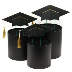   PAPÍRDOBOZ BALLAGÁSRA 3 DB 1/18 19x19 cm,17x17cm,15x14,5 cm FEKETE