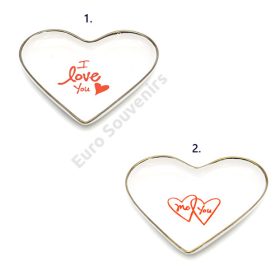 TÁNYÉR VALENTÍN 6/36 22x21 cm 2 FÉLE