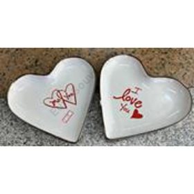 TÁNYÉR VALENTÍN 6/36 22x21 cm 2 FÉLE