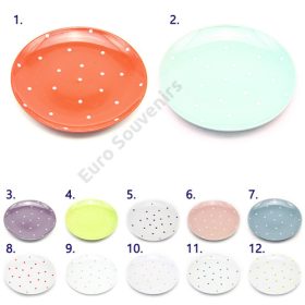 TÁNYÉR PÖTTYÖS 8/24 25,5 cm 12 SZÍNBEN
