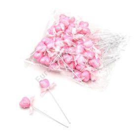PÁLCÁS SZÍV 50 DB 1/100 11 cm RÓZSASZÍN