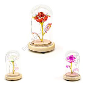 FÉMRÓZSA ÜVEGBÚRÁBAN LEDES 1/108 8,5x14 cm 3 SZÍNBEN