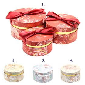   PAPÍRDOBOZ 3 DB KEREK 1/30 23x12cm, 20x10cm, 17x9cm 4 SZÍNBEN