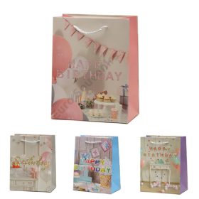 AJÁNDÉKTASAK SZÜLINAPOS 12/720 23x18x10 cm 4 FÉLE