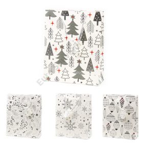 AJÁNDÉKTASAK KARÁCSONYI 12/480 26x32x10 cm 4 FÉLE