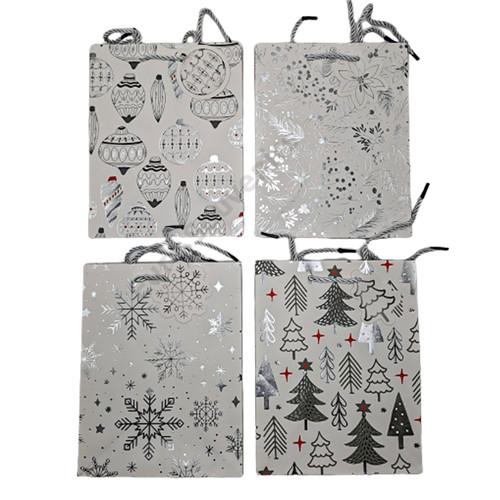 AJÁNDÉKTASAK KARÁCSONYI 12/480 26x32x10 cm 4 FÉLE