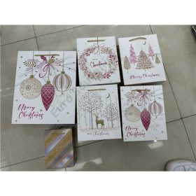 AJÁNDÉKTASAK KARÁCSONYI 12/720 18x23x10 cm 4 FÉLE