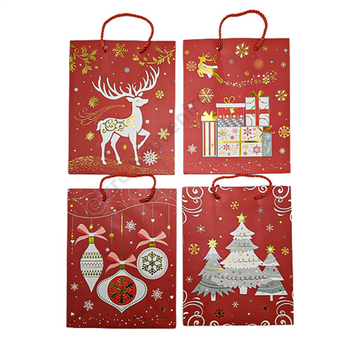 AJÁNDÉKTASAK KARÁCSONYI 12/480 26x32x10 cm 4 FÉLE