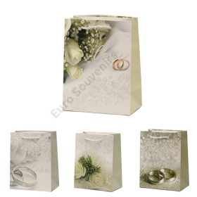 AJÁNDÉKTASAK ESKÜVŐS 12/720 18x23x10 cm 4 FÉLE