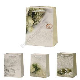 AJÁNDÉKTASAK ESKÜVŐS 12/1200 16x12x6,5 cm 4 FÉLE