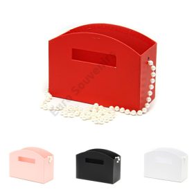   PAPÍRDOBOZ 1/50 GYÖNGYSOR FÜLLEL 20,5x9,5x15 cm 4 SZÍNBEN