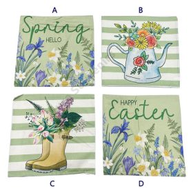 PÁRNAHUZAT TAVASZI 10/300 44x44 cm 4 FÉLE ZSÁKVÁSZON