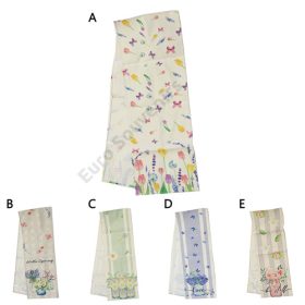 ASZTALI FUTÓ TAVASZI 1/200 33x180 cm 5 FÉLE ZSÁKVÁSZON