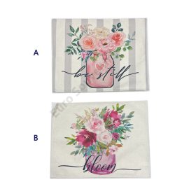 TÁNYÉRALÁTÉT TAVASZI 4/400 32x41 cm 2 FÉLE ZSÁKVÁSZON