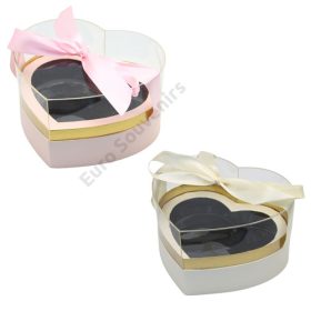   VIRÁGDOBOZ SZÍV AKRIL TETŐVEL 1/8 26,5x24x15 cm 2 SZÍNBEN