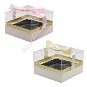 VIRÁGDOBOZ AKRIL TETŐVEL 1/8 24x24x16 cm 2 SZÍNBEN