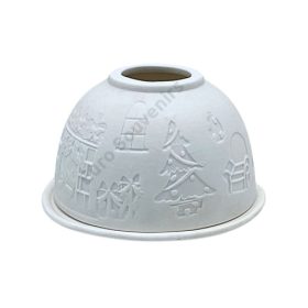 MÉCSESTARTÓ KARÁCSONYI 1/72 12X7,5 cm TÖBBFÉLE