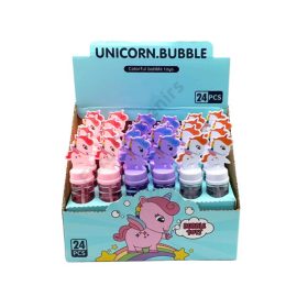 BUBORÉKFÚJÓ UNIKORNISOS 24/432 14 cm 3 SZÍNBEN