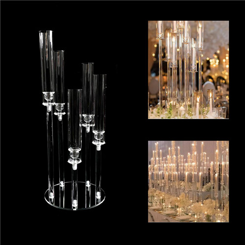 GYERTYATARTÓ AKRIL 5 ÁGÚ 1/10 42-63 cm