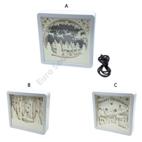 KÉP LEDES 3 D-S 1/96 15,5x15,5 cm 3 FÉLE 