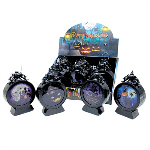 GYERTYA HALLOWEEN LEDES 12/480 8x13 cm 3 FÉLE